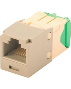 ประเภท 6 แจ็คโมดูลาร์ RJ45 UTP 28/30AWG ประเภท TG สีเทาอ่อน CJT688TGIG