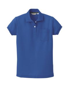 เสื้อโปโลผู้หญิงแขนสั้น สีฟ้า 9