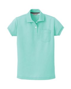 เสื้อโปโลผู้หญิงแขนสั้น สีเขียวมิ้น 5