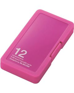 Memory card case/with index card/for 6 SD + 6 MicroSD/Pink 1อัน