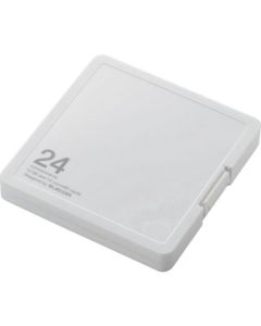 Memory card case/with index card/for 12 SD + 12 MicroSD/White 1อัน