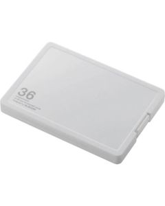 กล่องใส่การ์ดหน่วยความจำใส่การ์ด SD ได้ 18 ใบ + การ์ด microSD 18 ใบ สีขาว
