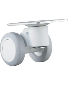 Plate Type Double Wheel Caster Caspad  (elastomer wheel)