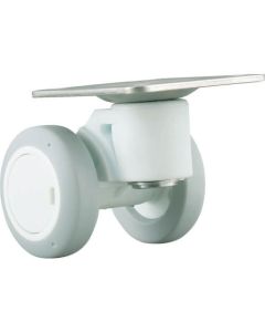 Plate Type Double Wheel Caster Caspad  (elastomer wheel)