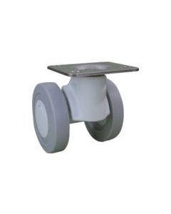 Plate Type Double Wheel Caster Caspad  (elastomer wheel)