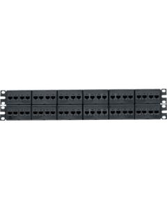 Patch Panel Kit, 24 Port, Modular, Black