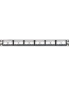 Patch Panel, 24 Port, Modular Snap In,