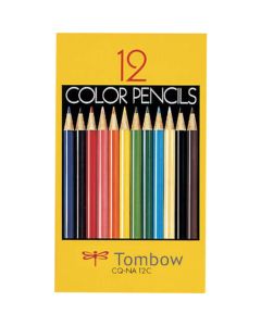 ดินสอสี 12 สีในกล่องกระดาษ