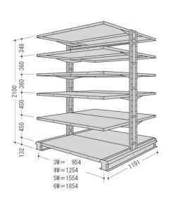 คานคู่ 1 สเตชั่น W2020D1191H2100F6