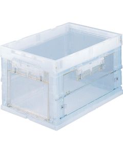 α Foldable Container มีฝาเปิดด้านข้าง 50L Transparent