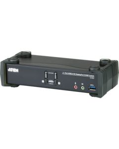 KVMP(TM) สลับ 2 พอร์ต/USB/DisplayPort/รองรับ DCI 4K/ติดตั้งฮับ USB 3.0