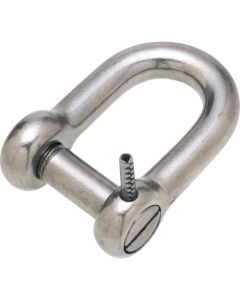 Stainless Steel Oval Sink Pin type D-Shackle w/pinlock
