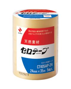เทปใส Cellulose 24mm x 35m (5 Pcs)