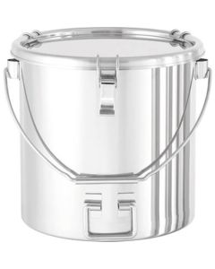Stainless Steel Container with Hanging Handle and Lower Handle