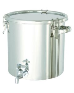 ถังสแตนเลส แท้งค์น้ำปิดสนิท (มีก๊อก) 20L