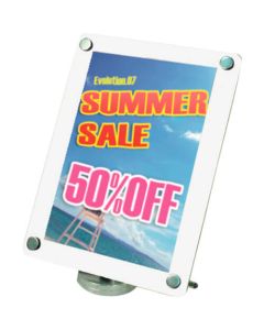 เคาน์เตอร์ขาว ขาตั้ง A4 แนวตั้ง