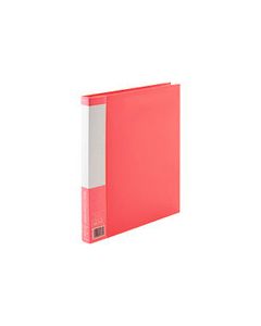 แบบวงแหวน หนังสือใส สีแดง 1 เล่ม D051J-RD (88779)