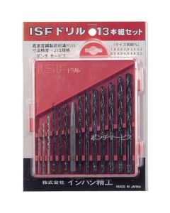 ดอกสว่านเจาะตรง ชุด 13 ชิ้น (กล่องโพลี)