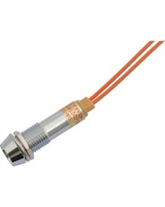 ไฟแสดงสถานะ LED DA-10JPL (การเชื่อมต่อ AC/DC200V) Φ10 สีส้ม