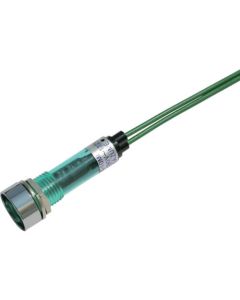 ไฟแสดงสถานะ LED DA-10ML-1 (การเชื่อมต่อ AC/DC 100V) Φ10 สีเขียว