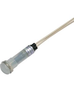 ไฟแสดงสถานะ LED DA-10ML (การเชื่อมต่อ AC/DC 100V) Φ10 สีขาว