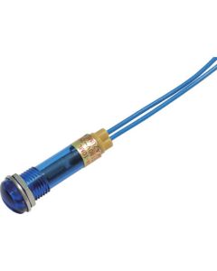 ไฟแสดงสถานะ LED DA-10ML (การเชื่อมต่อ AC/DC200V) Φ10 สีน้ำเงิน