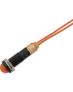 ไฟแสดงสถานะ LED DA-10MPBL (การเชื่อมต่อ AC/DC200V) Φ10 สีส้ม