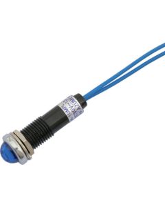 ไฟแสดงสถานะ LED DA-10MPL (การเชื่อมต่อ AC/DC 100V) Φ10 สีน้ำเงิน