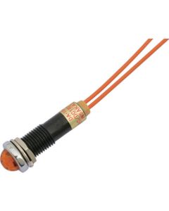 ไฟแสดงสถานะ LED DA-10MPL (การเชื่อมต่อ AC/DC200V) Φ10 สีส้ม