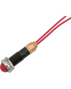ไฟแสดงสถานะ LED DA-10MPL (การเชื่อมต่อ AC/DC 200V) Φ10 สีแดง