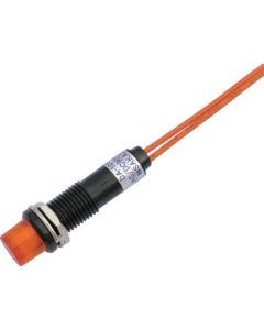 ไฟแสดงสถานะ LED DA-10TPBL (การเชื่อมต่อ AC/DC 100V) Φ10 สีส้ม