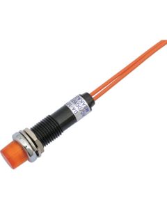 ไฟแสดงสถานะ LED DA-10TPL (การเชื่อมต่อ AC/DC 100V) Φ10 สีส้ม