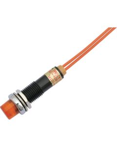 ไฟแสดงสถานะ LED DA-10TPL (การเชื่อมต่อ AC/DC200V) Φ10 สีส้ม