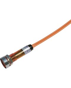 ไฟแสดงสถานะ LED DA-8FL-2 (การเชื่อมต่อ AC/DC 100V) Φ8 สีส้ม