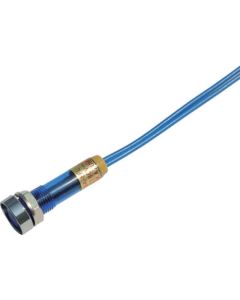 ไฟแสดงสถานะ LED DA-8FL-2 (การเชื่อมต่อ AC/DC200V) Φ8 สีน้ำเงิน