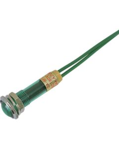 ไฟแสดงสถานะ LED DA-8FL-4 (การเชื่อมต่อ AC/DC200V) Φ8 สีเขียว