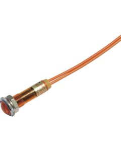 ไฟแสดงสถานะ LED DA-8FL-4 (การเชื่อมต่อ AC/DC200V) Φ8 สีส้ม