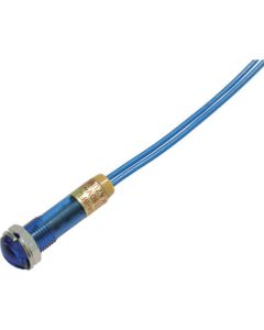 ไฟแสดงสถานะ LED DA-8FL (การเชื่อมต่อ AC/DC 100V) Φ8 สีน้ำเงิน