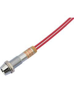 ไฟแสดงสถานะ LED DA-8JPL (การเชื่อมต่อ AC/DC200V) Φ8 สีแดง