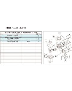 Maintenance Kit for Vacuum Pump