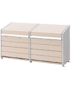 กล่องเก็บฝุ่นขนาดเล็ก DBN-1012P (แบบตั้งพื้น) 400L + 500L 2192 x 600 x 997