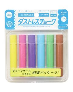 ชอล์คไร้ฝุ่น 6 แท่ง 6 สี