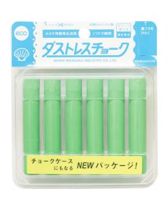 Chalk 6pcs Green 10กล่องกล่องละ 6เส้น