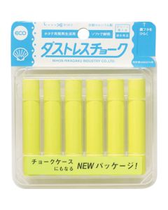 Chalk 6pcs Yellow 10กล่องกล่องละ 6เส้น
