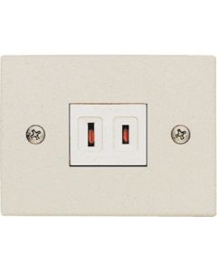 MK duct อุปกรณ์เสริมท่อดักส์ เบอร์ 2 สีครีมขนาน จำนวน 1 ชิ้น