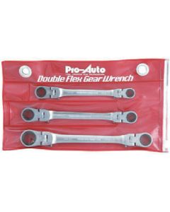 Double Flex-Lock Gear Wrench 1ชุด
