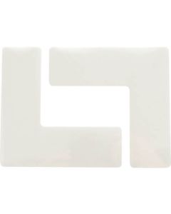 ป้ายตั้งพื้น ทนทาน ตัว L ไซส์ M สีขาว 4 ชิ้น (2 แผ่น)
