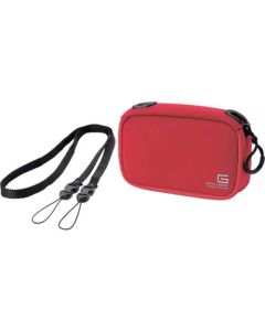 เคสกล้องดิจิตอล GRAPH GEAR แบบนิ่ม ไซส์ M สีแดง