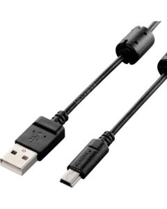 สาย USB สำหรับเชื่อมต่อกล้อง miniB พร้อมแกนเฟอร์ไรต์ 1.5 ม