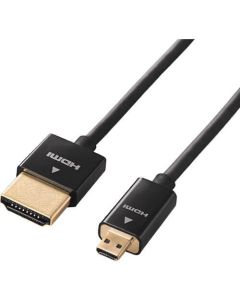 Super slim micro HDMI Cable/AV model/1.5m/Black 1เส้น